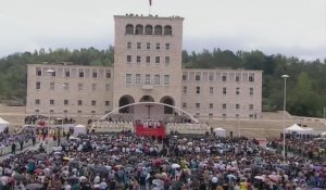 Le pape François en Albanie