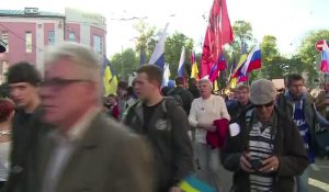 Manifestation à Moscou contre la politique du Kremlin