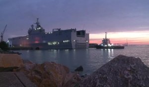 Navires Mistral: sortie en mer du "Vladivostok"