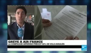 Air France : la grève devrait s'intensifier mardi avec 60 %  des vols annulés