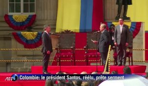 Colombie: Santos entame un 2e mandat et met en garde les Farc