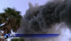 Bombardement d'une usine à Gaza