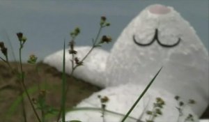 Un lapin géant de 25 m sur la base aérienne de Taïwan