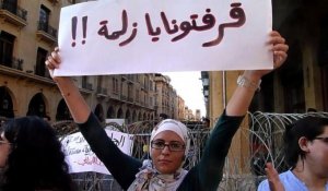 Liban: manifestation contre le report des législatives