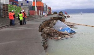 Opérations de déblayage à Wellington frappée par un séisme