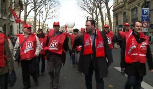 Paris: manifestation contre l'accord sur l'emploi