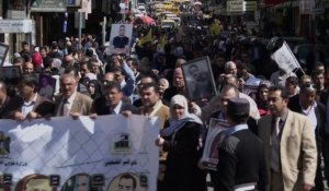 Ramallah: marche de solidarité pour les détenus palestiniens