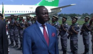 Arrivée du président centrafricain François Bozizé à Libreville