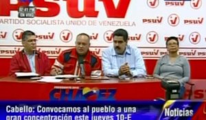 Diosdado Cabello appelle à soutenir Chavez
