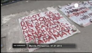 Heurts à Manille à propos de la démolition d'un bidonville