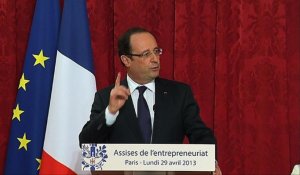 François Hollande annonce des mesures pour l'entreprise
