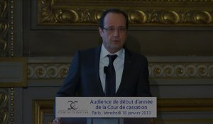 Hollande assiste à l'audience de rentrée de la Cour de cassation
