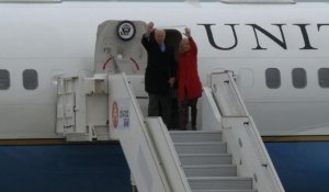 Arrivée en France du vice-président américain Joe Biden