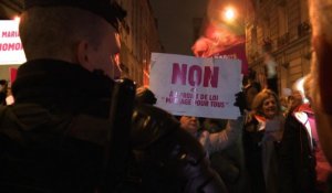 Rassemblement des opposants au mariage gay devant l'Elysée