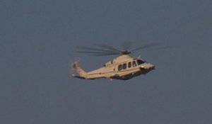 Le départ du pape en hélicoptère