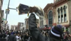 NFL: les gagnants du Super Bowl défilent à Baltimore