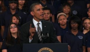Obama à Chicago: armes et salaire minimum au menu