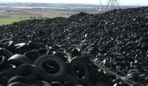 Un gigantesque cimetière de pneus à 30 kilomètres de Madrid