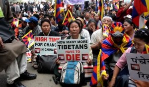 Chine/immolations: des tibétains manifestent à New Delhi