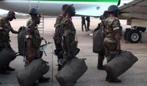Des soldats du Bénin en route pour le Mali