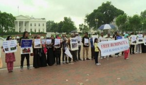 USA : manifestation contre la venue du président birman