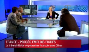 Procès des emplois fictifs, sans Chirac