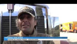 Cirque Pinder : Des dizaines de camions et d'animaux investissent le Domaine de Grammont
