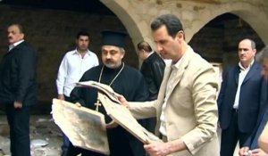 Syrie: Assad dans la cité chrétienne de Maaloula pour Pâques