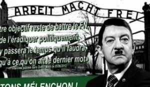 ZAPPING ACTU DU 08/06/2012 - Mélenchon grimé en Hitler dans un tract anonyme ‎