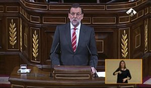 Rajoy contre "une Catalogne hors de l'Espagne et de l'Europe"