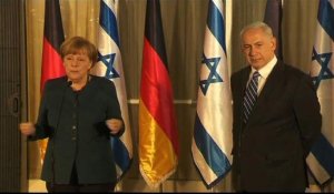 Merkel en Israël pour parler de l'Iran et du processus de paix