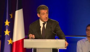 Nicolas Sarkozy en meeting UMP à Nice