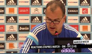 OM - TFC (2-0): La réaction de Marcelo Bielsa