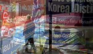 60 secondes d'images:  les Coréens devant Valéo