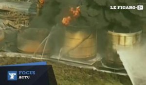Au Brésil, une usine brûle depuis 4 jours