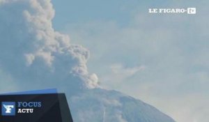 Eruption du volcan Colima au Mexique