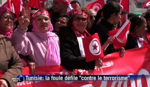 Tunisie: la foule défile "contre le terrorisme"