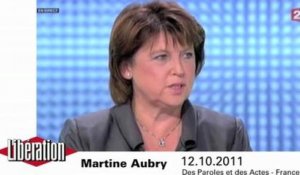 Martine Aubry sort l'artillerie lourde