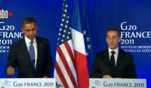 Obama félicite Sarkozy pour la naissance de sa fille
