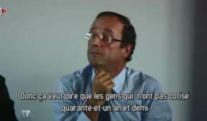 Retraites: ce qui disait Hollande à Libération le 3 octobre 2011
