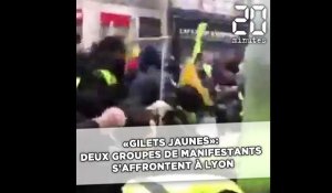 «Gilets jaunes»: Deux groupes de manifestants s'affrontent dans les rues de Lyon