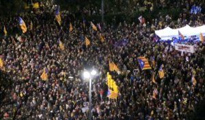 Manifestation à Barcelone contre le procès des séparatistes