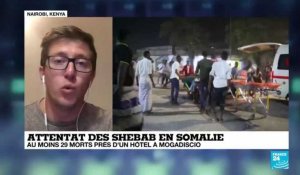 Attentat des Shebab en Somalie : au moins 29 morts près d'un hôtel à Mogadiscio