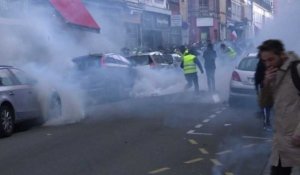 "Gilets jaunes": quelques heurts à Lille en fin de manifestation