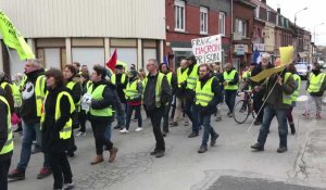 Manifestation des Gilets jaunes à Wattrelos