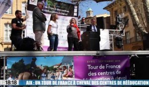 Aix : amputée d'une jambe, elle entame à cheval un tour de France des centres de rééducation - ouverture FB