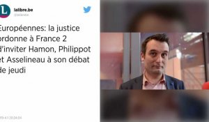 Débat des européennes : la justice ordonne à France 2 d'inviter Asselineau, Hamon et Philippot