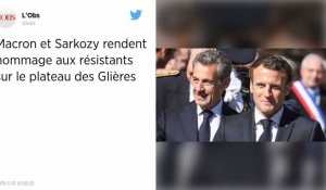 Macron et Sarkozy rendent hommage, ensemble, aux résistants du plateau des Glières