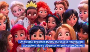  Un couple propose 45 000 euros à la nounou qui acceptera de se déguiser en princesse Disney