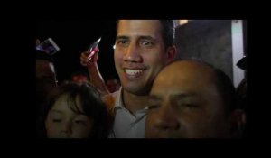 Juan Guaido accueilli par la foule à son retour au Venezuela